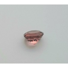 Natural pink tourmaline 7mm round facet 1.30cts